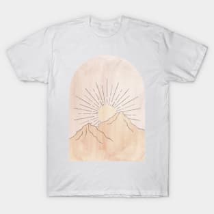 Abstract pastel arch-landscape T-Shirt